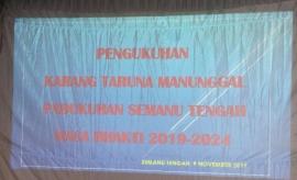 PENGUKUHAN PENGURUS KARANG TARUNA PADUKUHAN SEMANU TENGAH MASA BAKTI 2019-2024